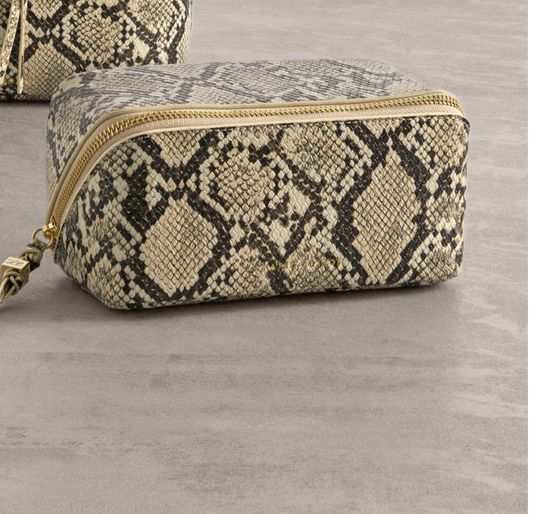KL FOLD OUT MAKEUP BAG SNAKE