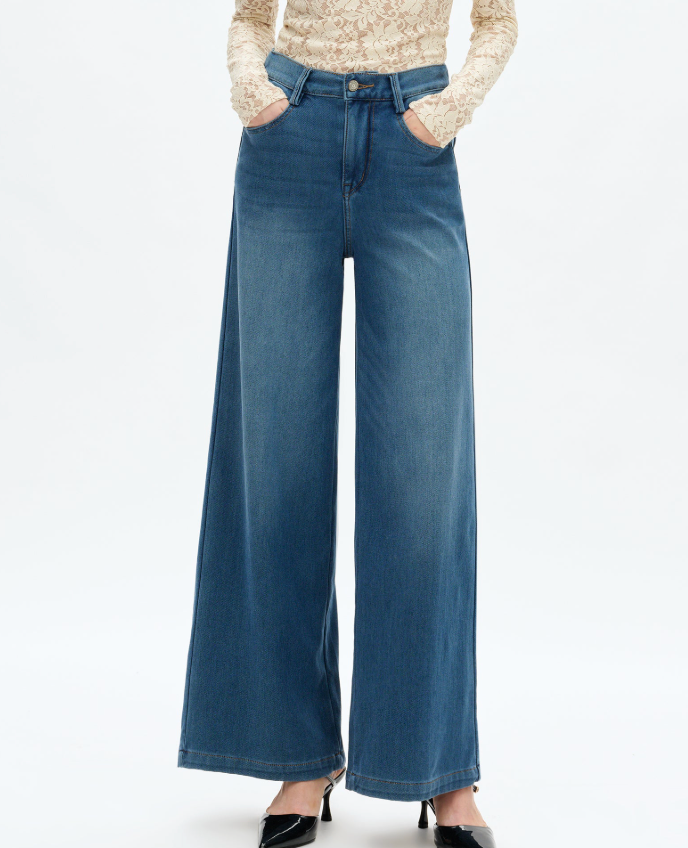BY STRETCH WIDE LEG