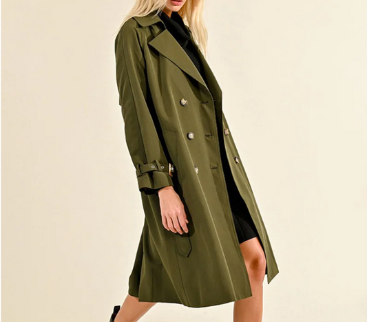 MB GREEN TRENCH COAT