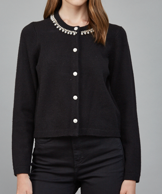 FA CARLIE BLK CARDI