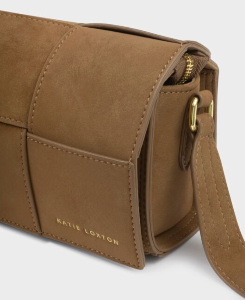 KL TAYA CRSBDY CARAMEL SUEDETTE