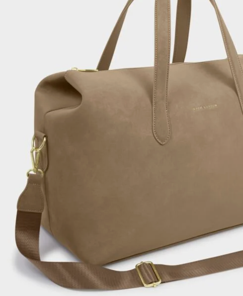 KL MILAN CABIN BAG TAUPE SUEDETTE