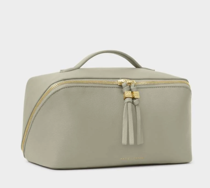 KL LARGE MAKE UP BAG GREEN MIST