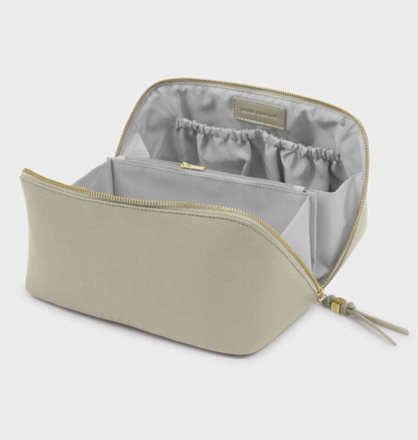 KL LARGE MAKE UP BAG GREEN MIST