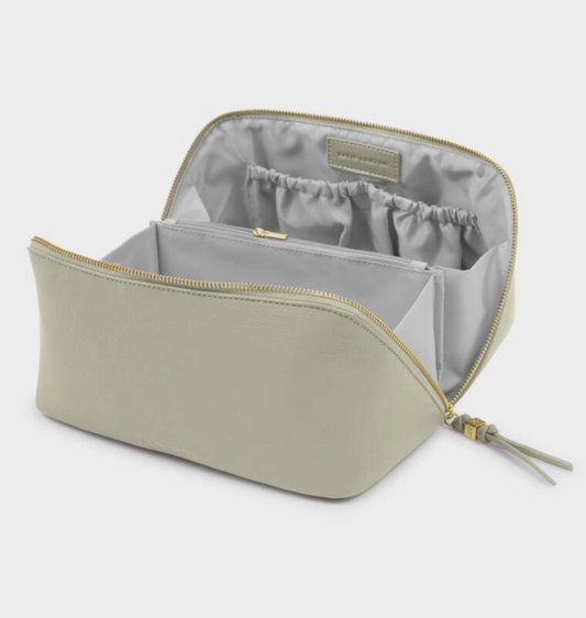 KL LARGE MAKE UP BAG GREEN MIST