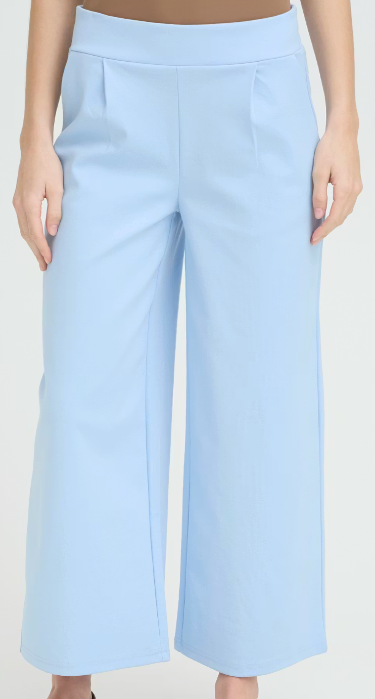 IC  KATE POWDER BLU WIDE LEG PNT