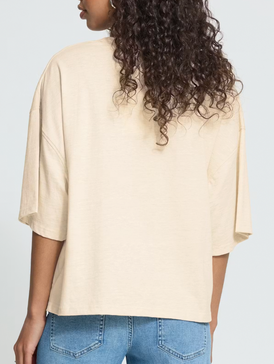 IH OVERSIZED TEE CREAM