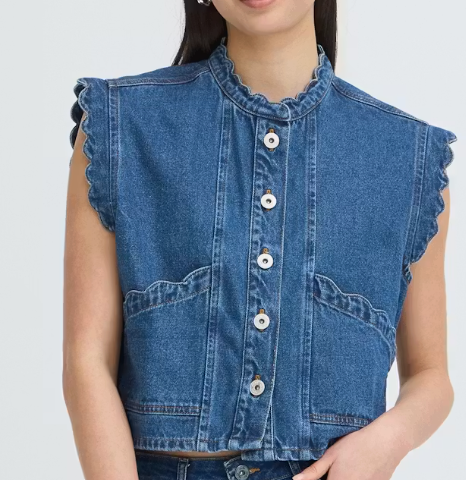 IH DEN SCALLOPED TOP