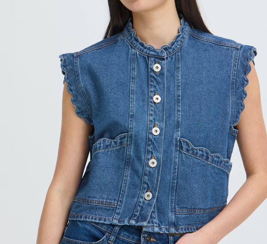 IH DEN SCALLOPED TOP