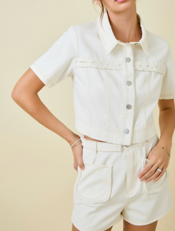 DM BRAIDED IVORY SET