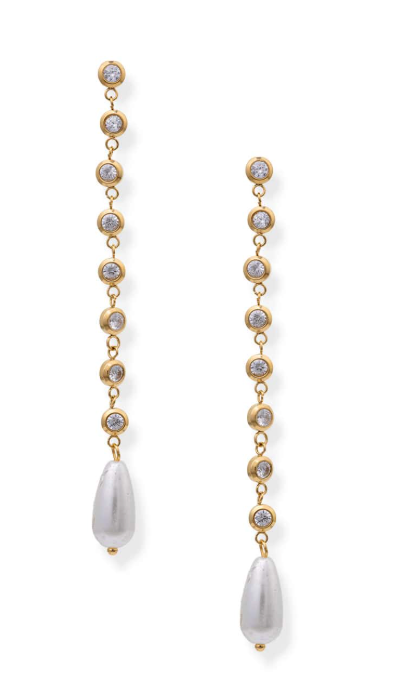 BR PEARL DROP EARRINGS