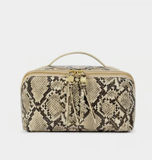 KL MEDIUM MAKE UP BAG SNAKE