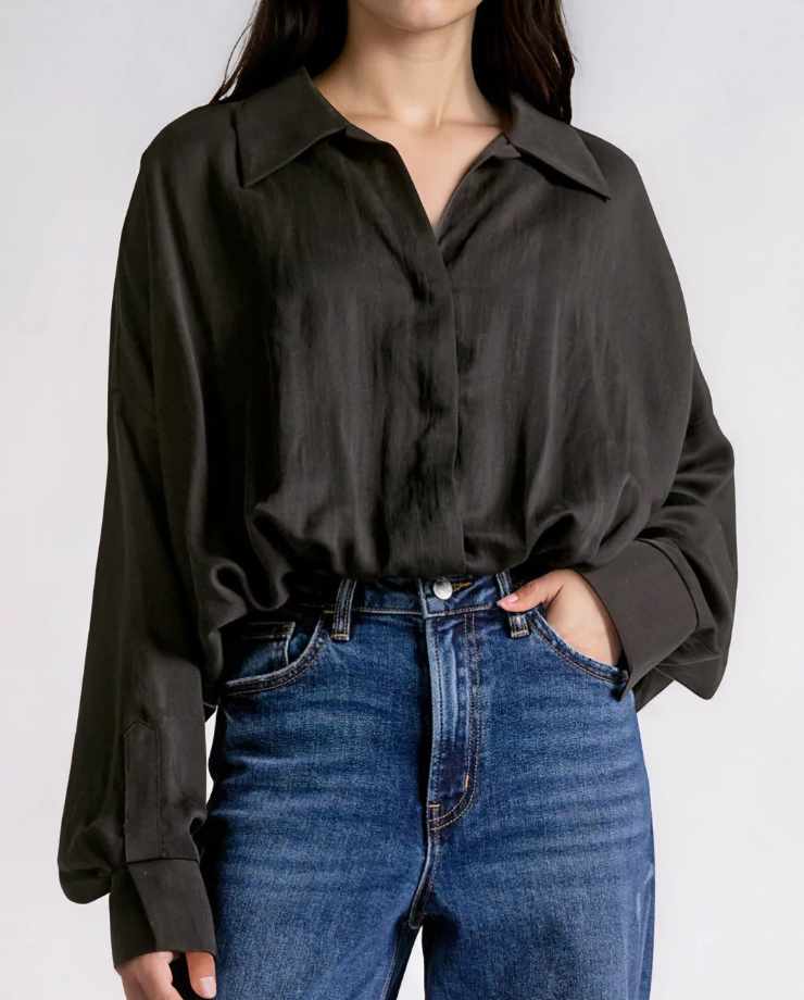 LE RENEE BLK BDYSUIT BLOUSE
