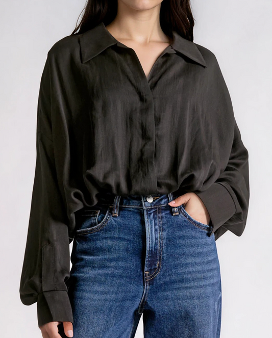 LE RENEE BLK BDYSUIT BLOUSE