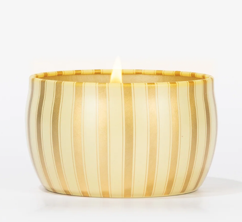 VOTIVO GILDED PEARL TIN CANDLE