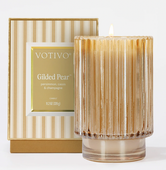 VOTIVO GILDED PEARL HOLIDAY CANDLE