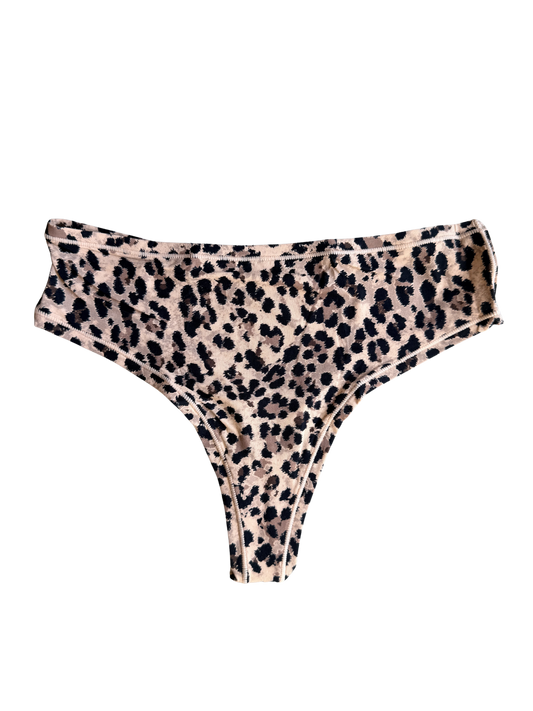 Butter Me Up Thong ~ Leopard