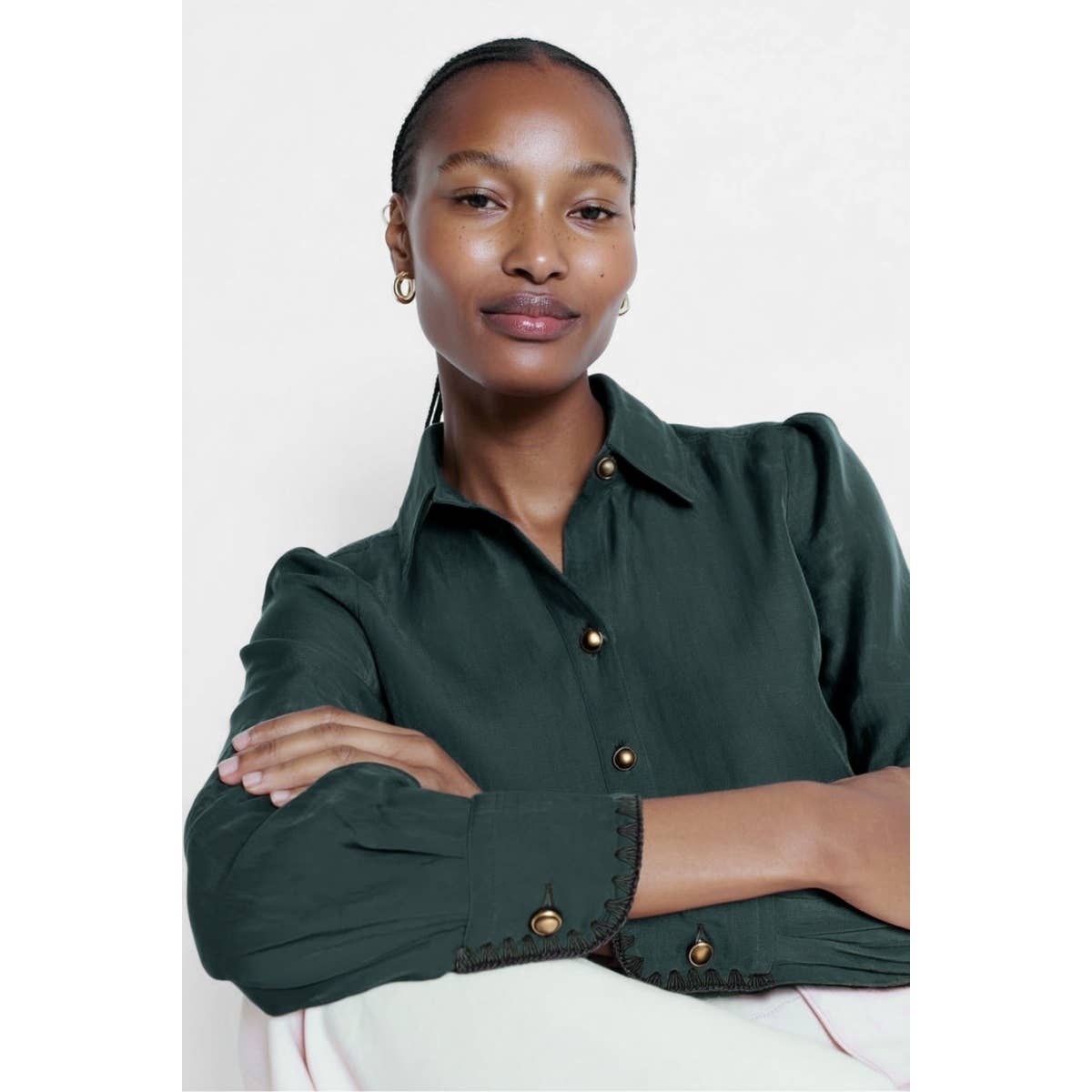 NZ LOLA BLOUSE FOREST